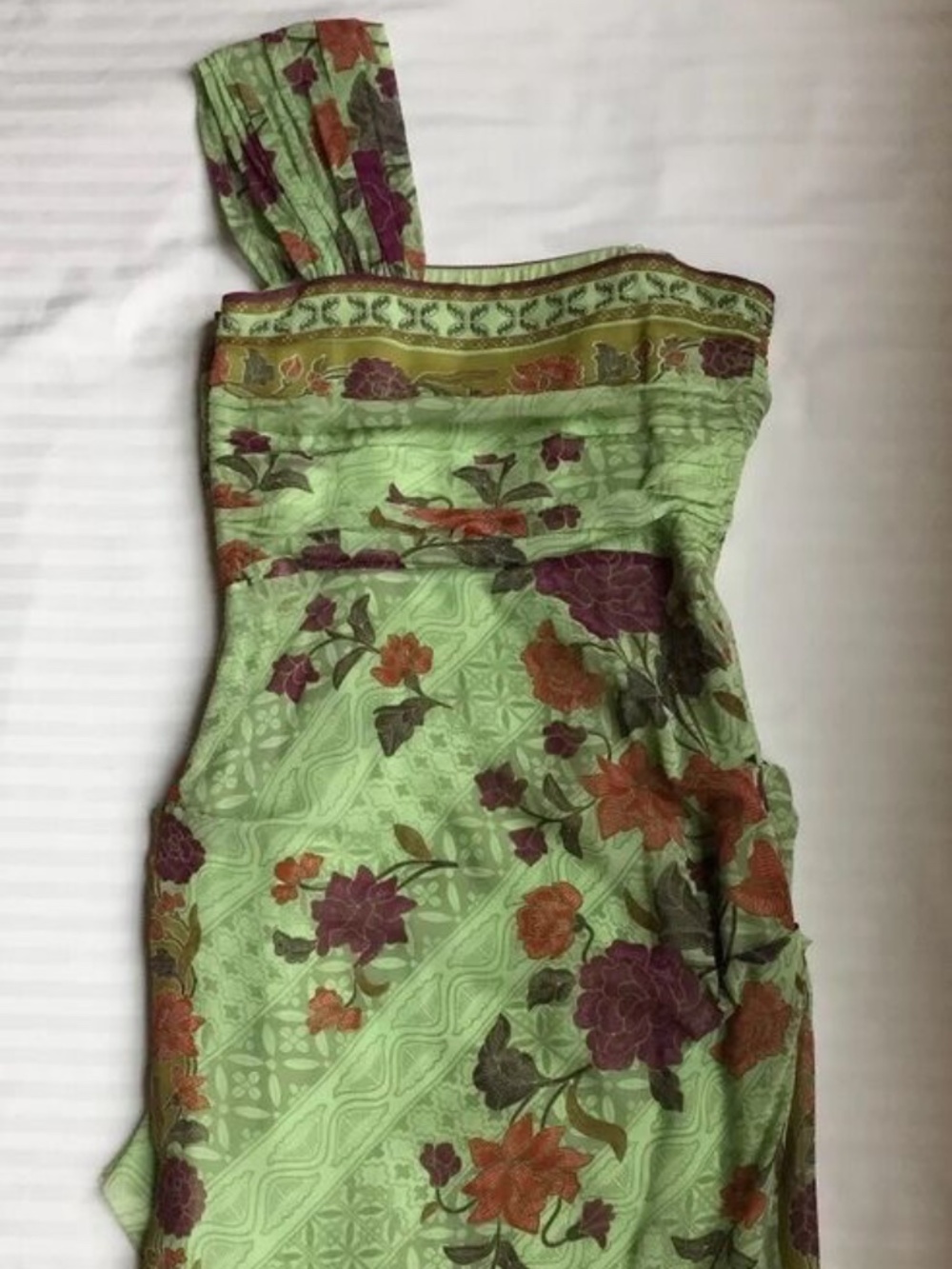 NICOLE MILLER Silk DRESS Size: 4 (SMALL) NWT 100% Silk Paisley Lined - Picture 9 of 12